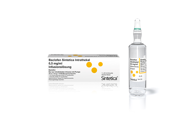 Baclofen Sintetica Intrathekal 0,5 mg/ml Infusionslösung – einzeln steril verblistert