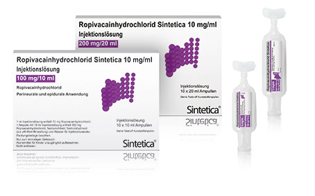 Ropivacain­hydrochlorid Sintetica 10 mg/ml Injektionslösung