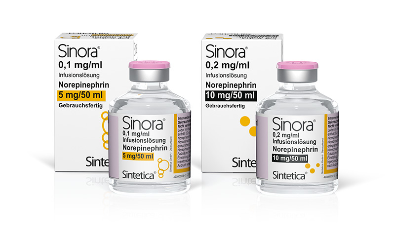 Sinora<sup>®</sup> 0,1 mg/ml / 0,2 mg/ml Infusionslösung
